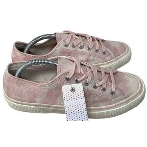 SUPERGA Pink White Tie Dye Sneakers Shoes Lace Beads Women's 41.5 EU 10.5 US